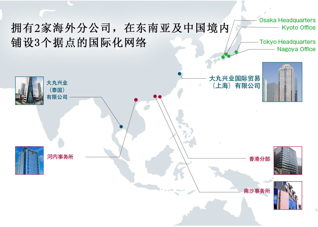 以上海为中心面向中国、日本、东南亚 开展全球化和全渠道业务